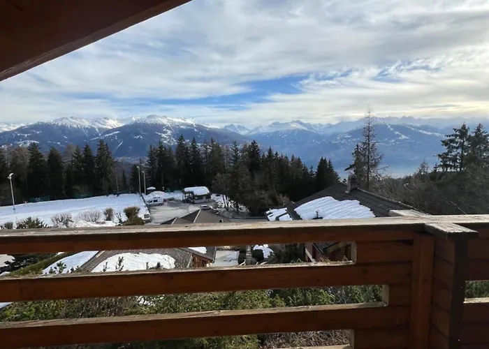 Superbe 12 Personnes Vue Imprenable 2nuits Min Chalet Anzere